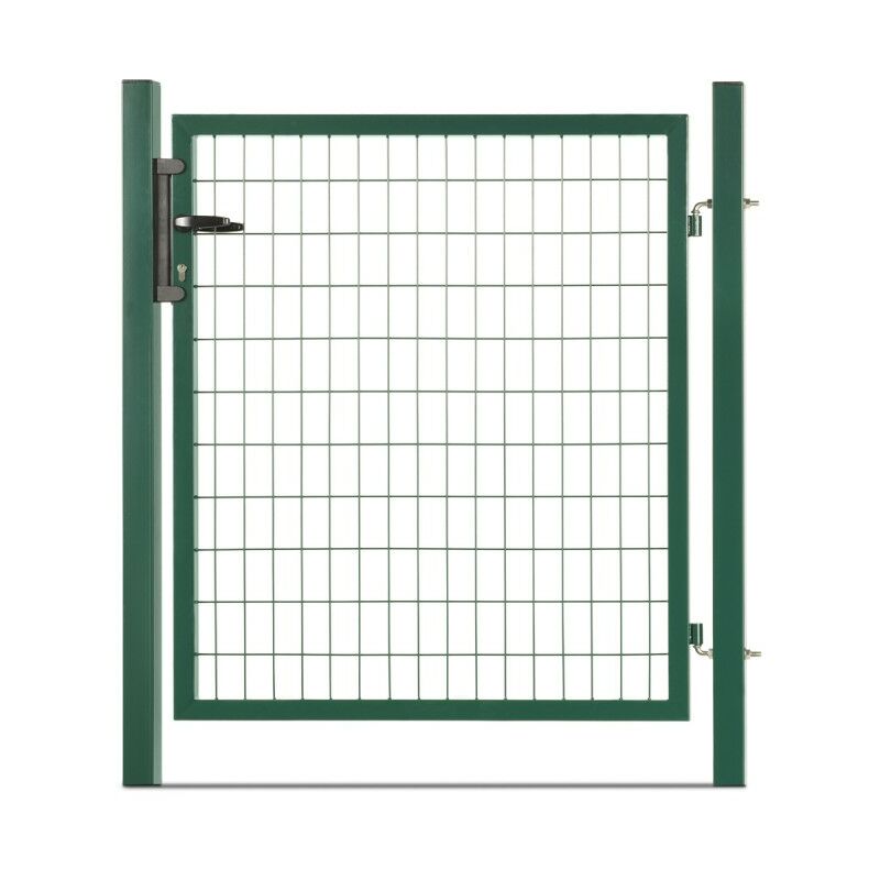 Portillon grillagé en acier galvanisé maille 100 x 50 l 1m20 x 1m75 Vert