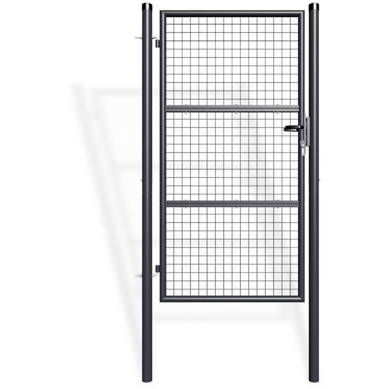 Portillon grillagé 1m OLGA 100x180cm GRIS