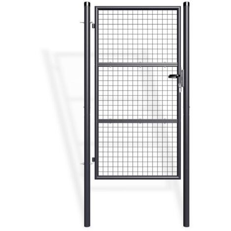 CASANOOV Portillon grillagé 1m OLGA 100x180cm GRIS