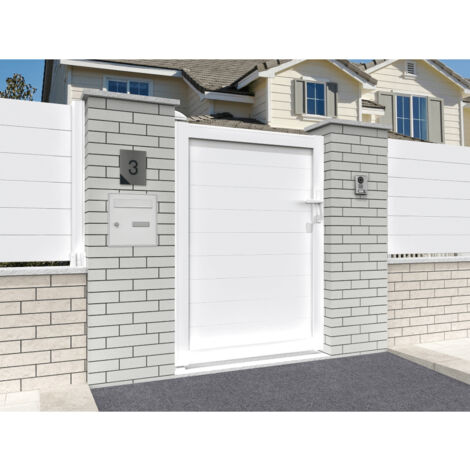 Portillon plein Blanc L 1000 x H 1715 mm
