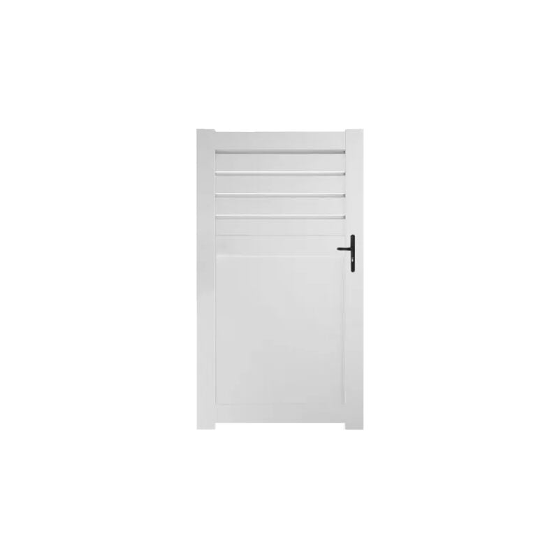 Gefradis - Portillon pvc blanc arras L100 x H180 cm - Poignée à droite