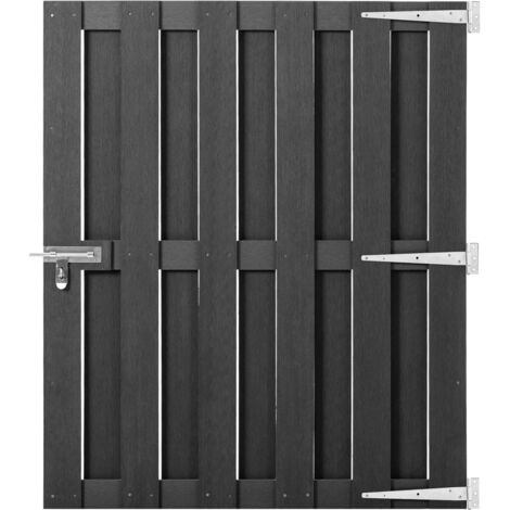 Portillon WPC 100x112 cm Gris vidaXL