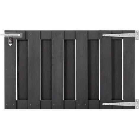 Portillon WPC 100x150 cm Gris