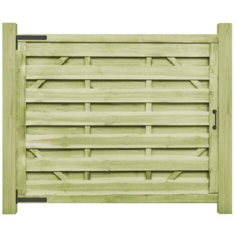 Portillons 2 pcs Bois de pin imprégné 150x125 cm Vert