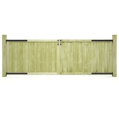 Portillons de jardin 2 pcs Bois de pin imprégné 300x100 cm vidaXL