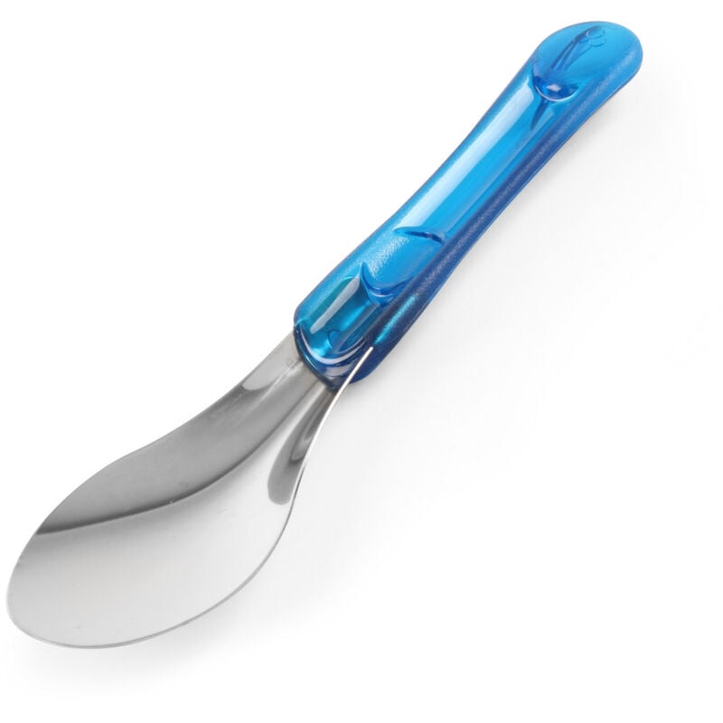 Spatule à glace en acier avec manche en tritan bleu - Hendi 755808