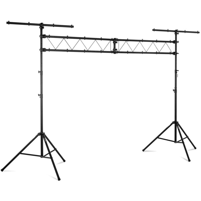 Portique D'Éclairage Jeu De Lumière Avec Pont & 2 Barres 't' 150 - 350cm 150kg