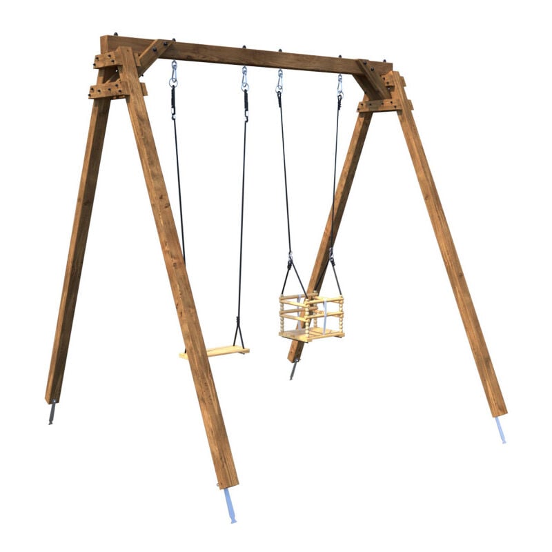 M&s - Balançoire Objectif Nature 2 agrès Ambre