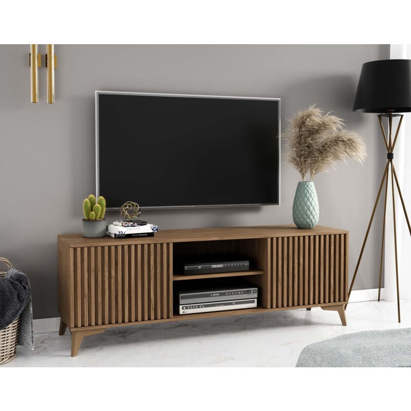 Portmore - meuble tv - bois - 150 cm - bois