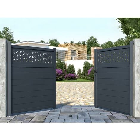  Puerta de acceso, acero galvanizado, 24x36 : Patio, Césped y  Jardín