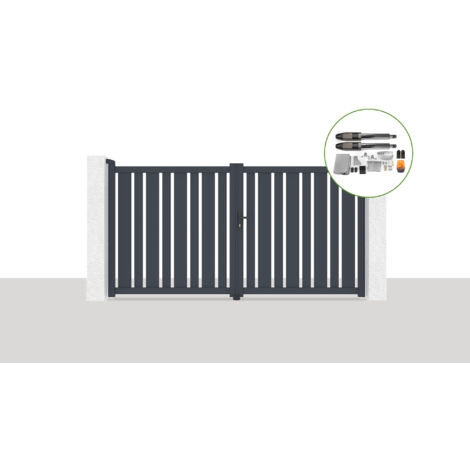 Portón eléctrico batiente 3x1,6m VEYMONT + TANKER B700 motorización