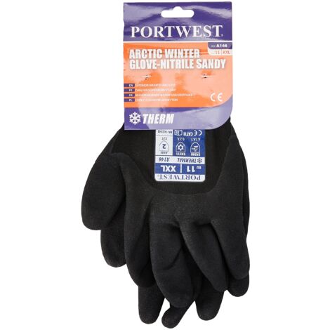 Portwest A146BKRXXL Guanto Invernale Artic, Nero, XXL/11