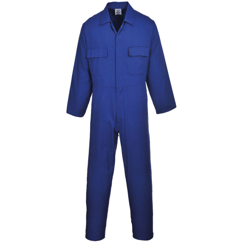 Portwest Euro Work Overall Blau Royal M - De(42-44) - Uk(32-34)