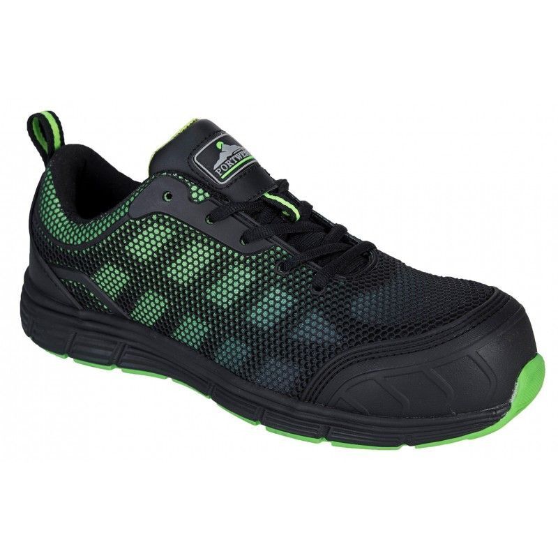 Chaussures de sécurité basses Ogwen S1P Noir/Vert 39