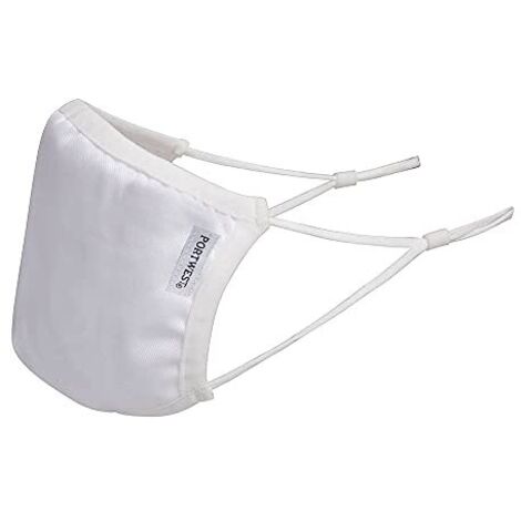 Portwest CV33 - Maschera per viso in tessuto antimicrobico a 3 strati, confezione da 25
