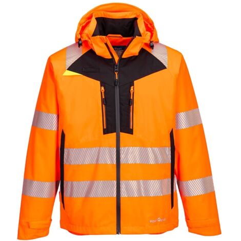 Portwest DX4 Hi-Vis Rain Jacket DX462 Gr. 5XL Orange