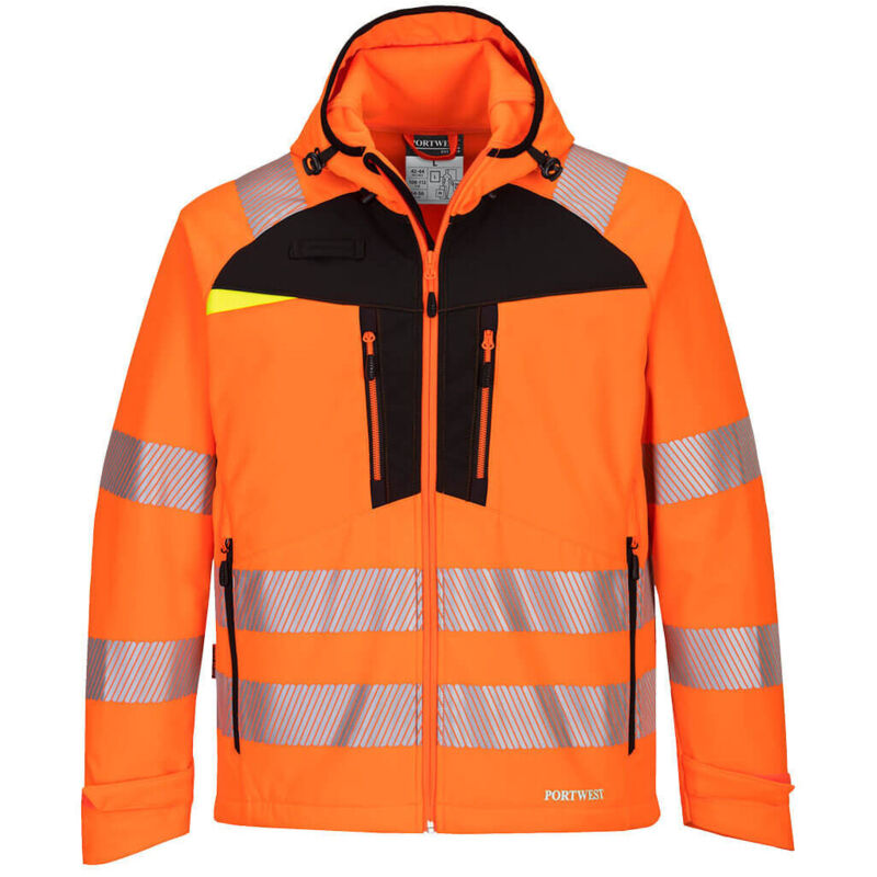 Softshell-jacke Hv Dx4 Farbe, Orange/schwarz Größe 4xl - Portwest