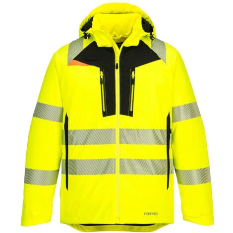 Portwest DX4 Hi-Vis Winter Jacket DX461 Gr. 6XL Yellow/Black