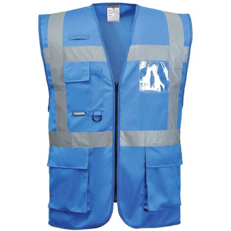 Portwest F476RBRM Gilet Executive Iona, Blu Royal, M