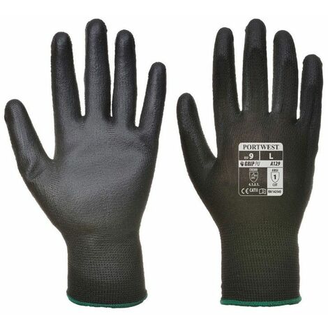 12 paires Portwest A301 nitrile sécurité poignet gants-bleu marine