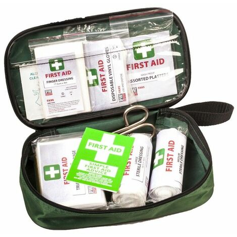 Trousse de secours pour voiture 2 personnes Portwest Vert