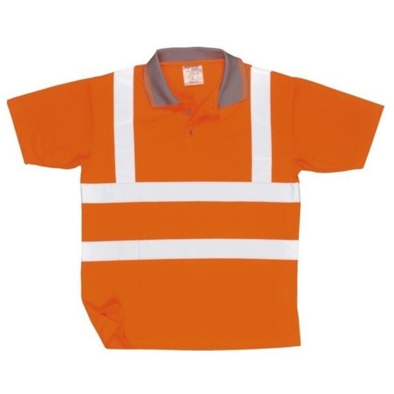 Polo Hi-vis Kurzarm Farbe, Rot Größe L - Portwest