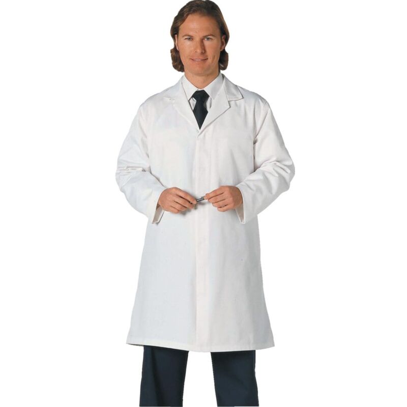 2202 Men's Small White Food Coat - Portwest