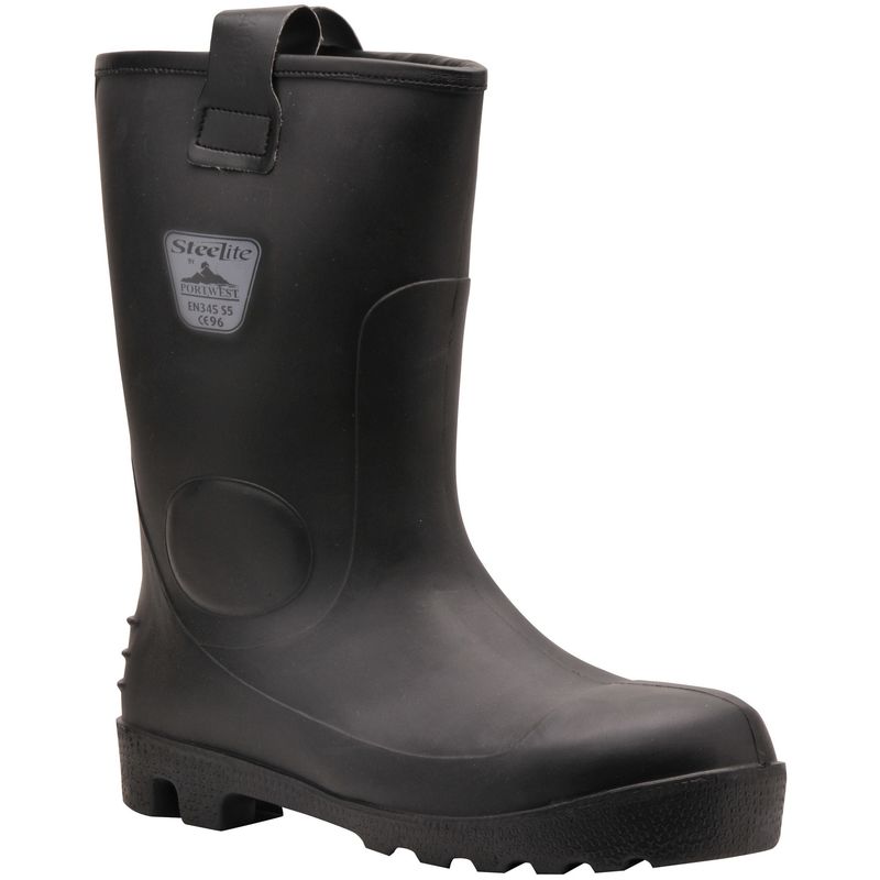 Portwest Mens Steelite Neptune Waterproof Safety Rigger Boots (7UK/41EUR) (Black)