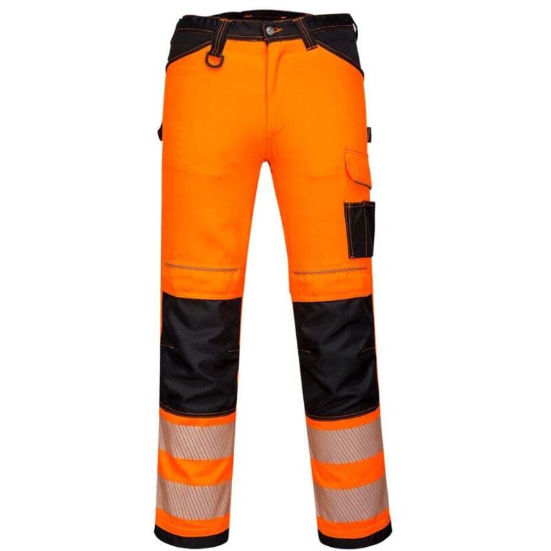 Portwest - Pantalon PW3 Hi-Vis Work Orange/Noir xl - FR(52) - UK(41)