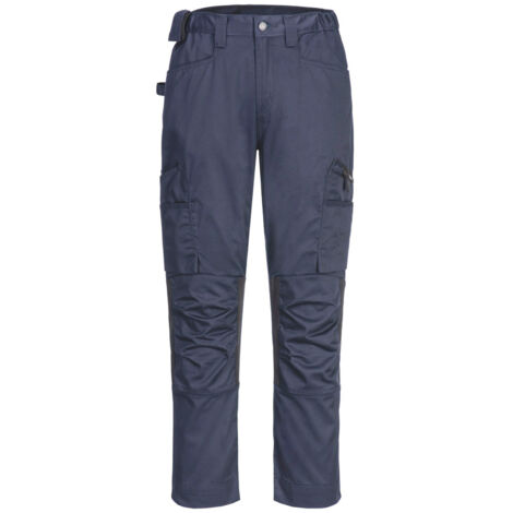 PORTWEST - Pantaloni WX2 in tessuto elasticizzato blu scuro
