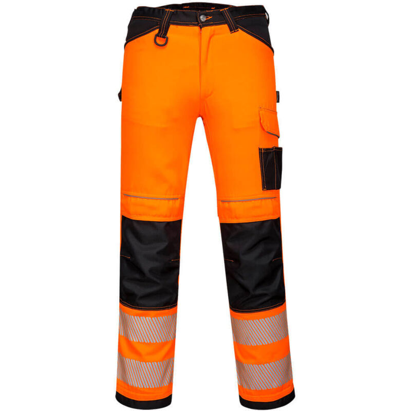 Portwest Leicht Dehnbarer Hochsichtbarkeits-overall Pw3 Orange/schwarz Xl - De(50) - Uk(40)