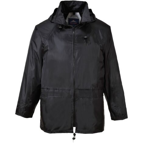Portwest S440 Giacca Impermeabile Classica Leggera da Uomo Nero, M