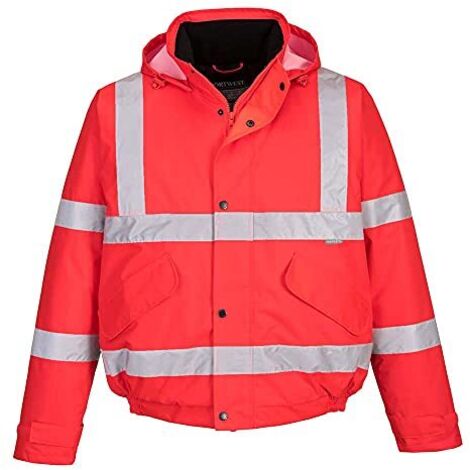 Portwest S463RERXL Bomber Alta Visibilità, Rosso, XL