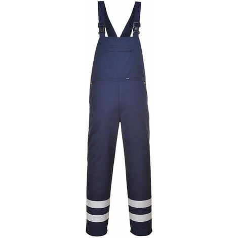 2XL Burnley Workwear Bib and Brace Dungarees Overall Coverall sUw Royal