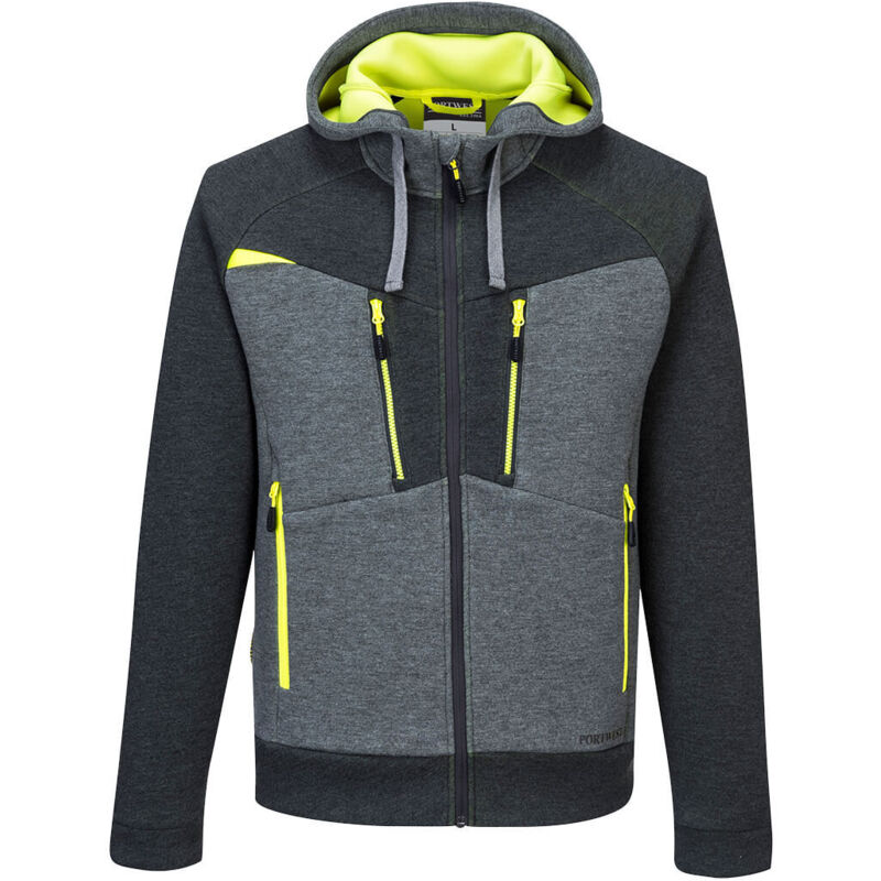 Portwest - Sweat à Capuche Zippé Dx4 Couleur : Gris Métal Taille l Portwest - Sweat à Capuche Zippé Dx4 Couleur : Gris Métal Taille l