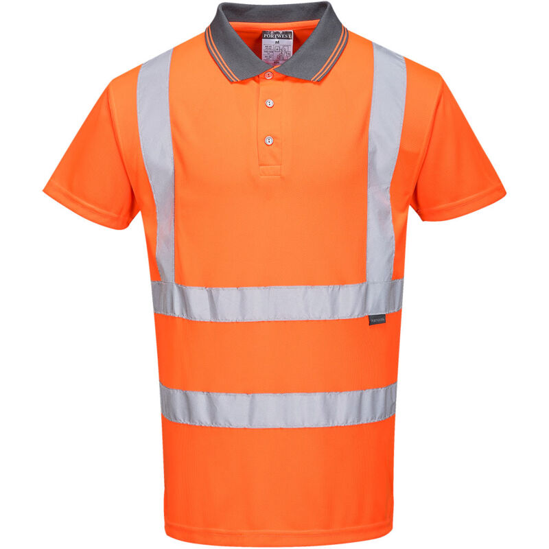 Portwest Warnschutz Poloshirt Kurzarm Orange Rt22 3xl