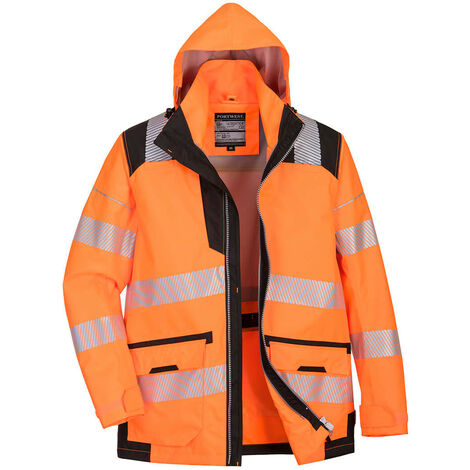 Portwest Warnschutzjacke 5-in-1 mit 10 Taschen Orange XXL