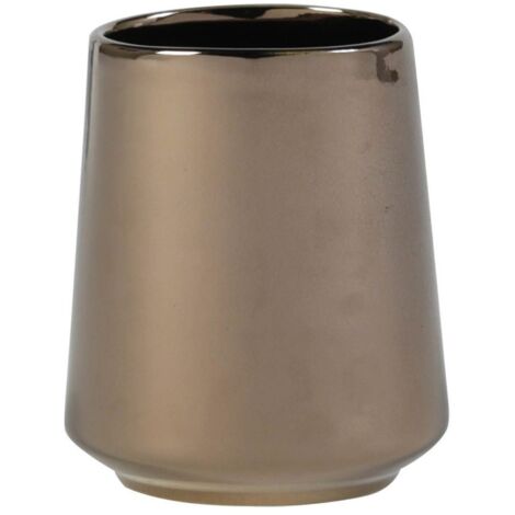 Porzellanbecher oval - bronzeeffekt - Tendance