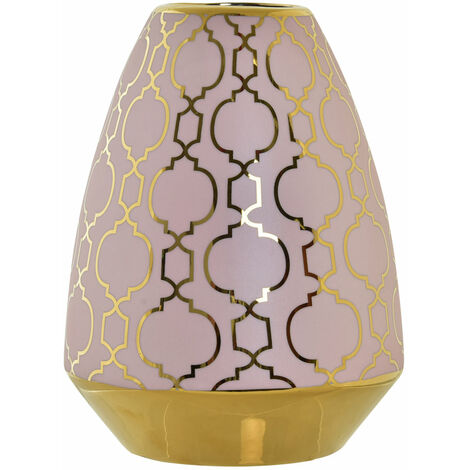 Porzellanvase 18x18x24 Chrom Pink Material Multikolor Purcelain Family Vasen Details Details