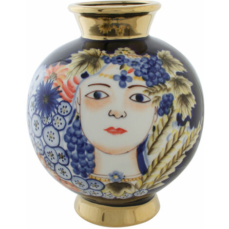 Porzellanvase 19x19x23 Multikolor -Seiten -Porzellan -Material Farbe Multicolor Vase Family Details