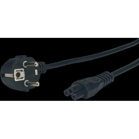POSAC-C5-EUL18 : Câble d'alimentation secteur POS C5-YJT1[2,5 A]-CEE7/7-YJ-03-90 [10 A] H03VV-F3G0,75 L=1800 noir