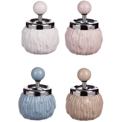POSACENERE A MOLLA D.10XH13CM IN 4 COLORI