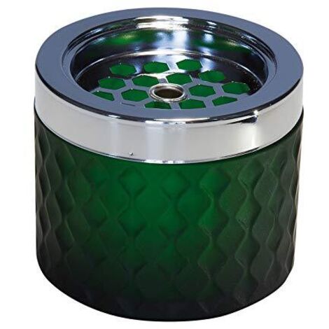 Posacenere a vento APS, altezza 80 mm, ø 95 mm, verde scuro