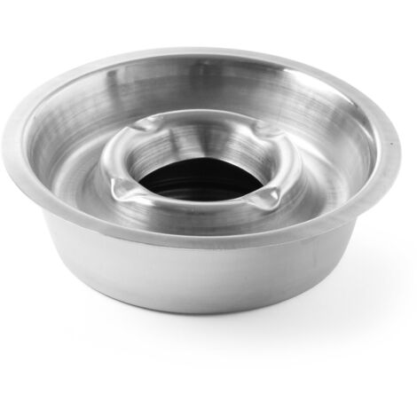 Posacenere con gocciolatoio per cenere, acciaio inox, diametro profondo. 140mm-Hendi 440605