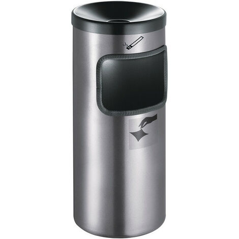 Posacenere Da Parete Bartscher - Colore Nero, In Acciaio, 1.1 Kg