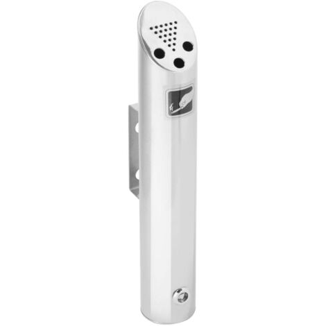 Posacenere da parete Posacenere, acciaio inossidabile, dia. 75mm altezza 460mm