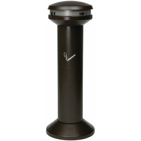Posacenere da terra D394xH1054mm lama in acciaio nero RUBBERMAID