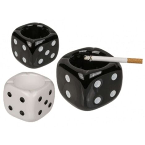 BIGBUY POSACENERE DADO IN TERRAGLIA 8x7cm 29/3387 x1