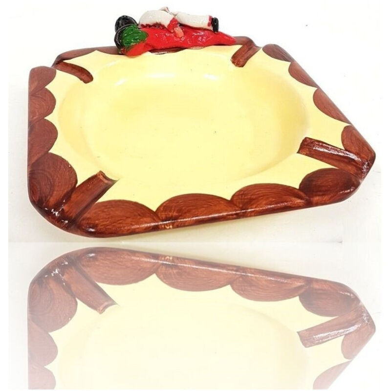 Posacenere Elemento Decorativo Casa Pulcinella Portafortuna Terracotta - - Trade Shop Traesio