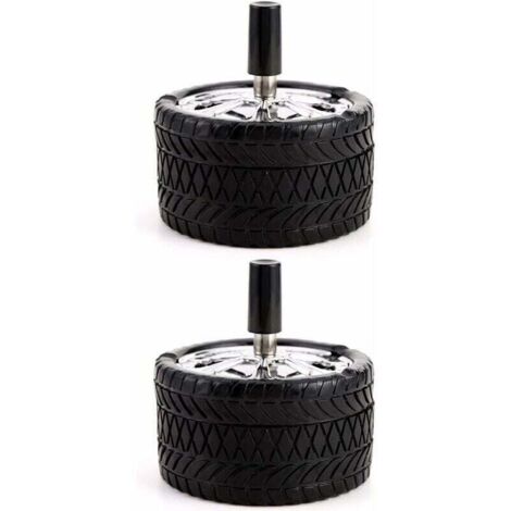 Posacenere In Acciaio Inox Con Coperchio - Design Moderno 12x12 Cm Per Tavolo